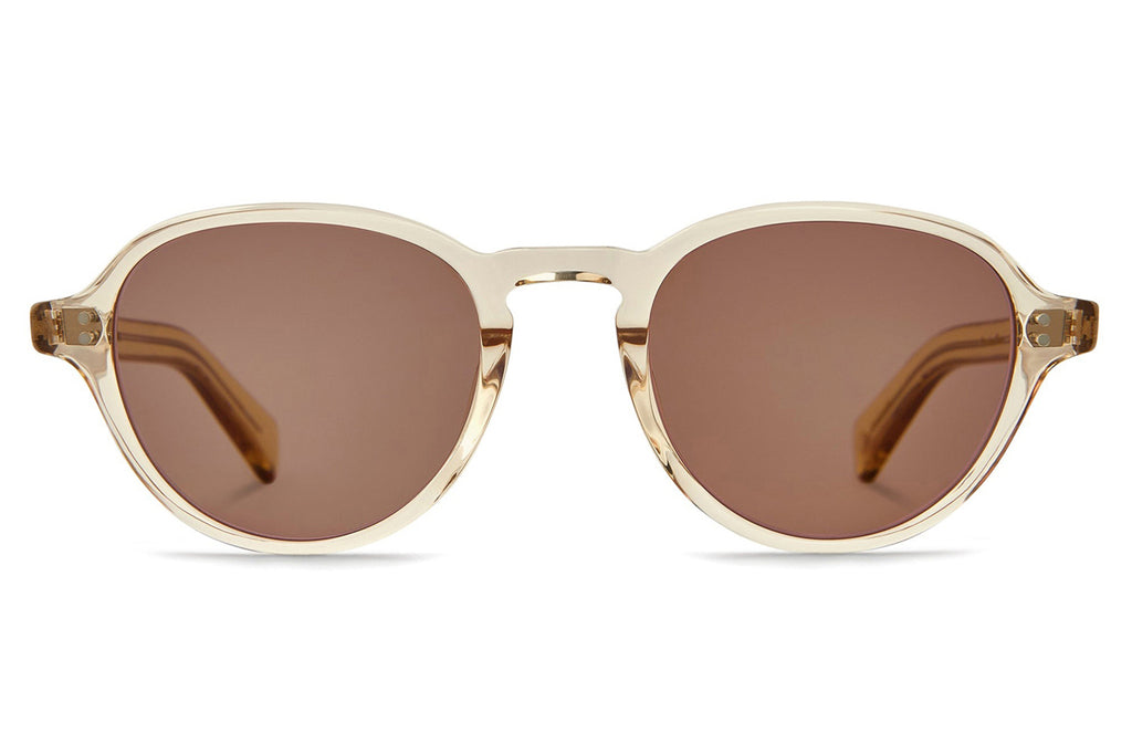 Garrett Leight - Casillas Sunglasses Champagne with Semi-Flat Pure Redwood Lenses
