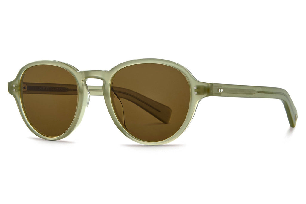 Garrett Leight - Casillas Sunglasses Sea Glass with Semi-Flat Pure Coffee Lenses