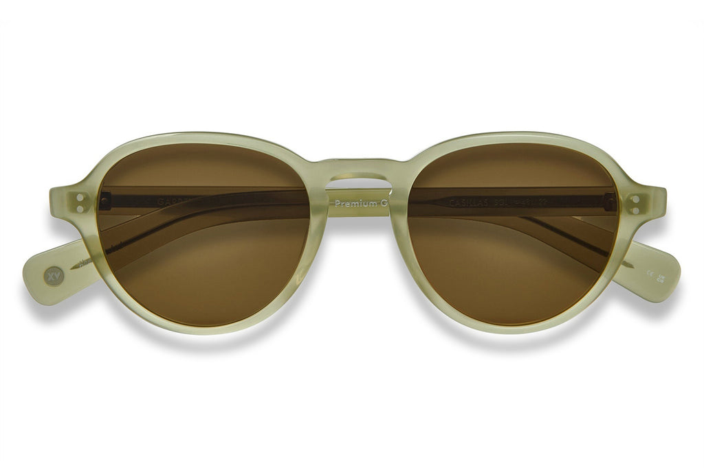 Garrett Leight - Casillas Sunglasses Sea Glass with Semi-Flat Pure Coffee Lenses