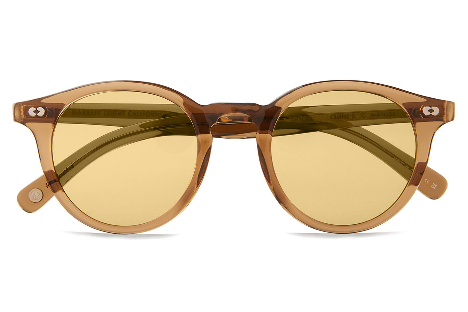 CELLRETURN Neckle RAY PLUS 本体 Garrett Leight® - Clune X | Round Acetate Sunglasses
