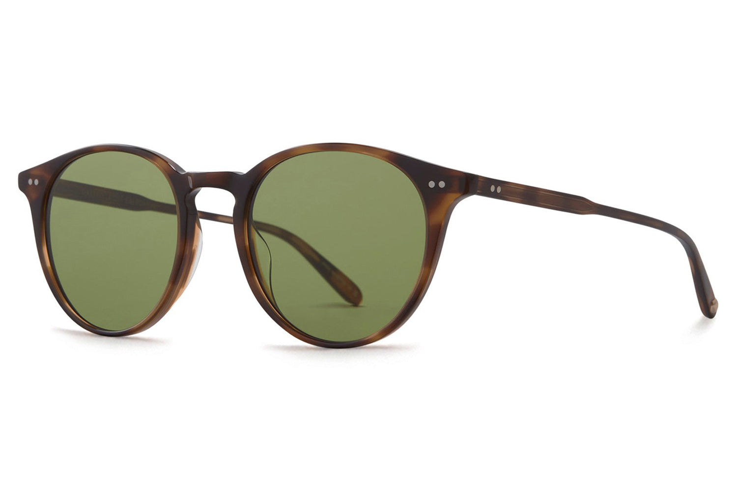 Vintage flat top Oversized Sunglasses green tortoise brown lenses taiwan Yosemite Sunglass - Green Tortoise (Brown Lens) main image 3