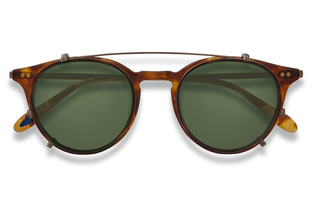 Garrett Leight - Clune J Clip Sunglasses Marigold Tortoise-Antique Gold with G15 Lenses