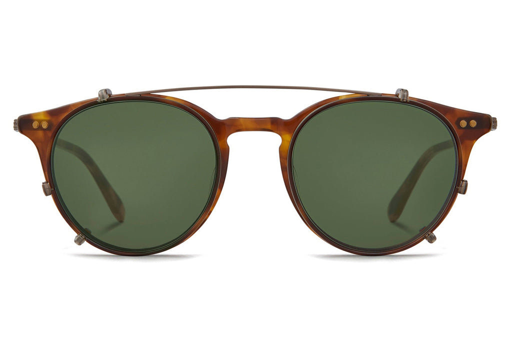Garrett Leight - Clune J Clip Sunglasses Marigold Tortoise-Antique Gold with G15 Lenses