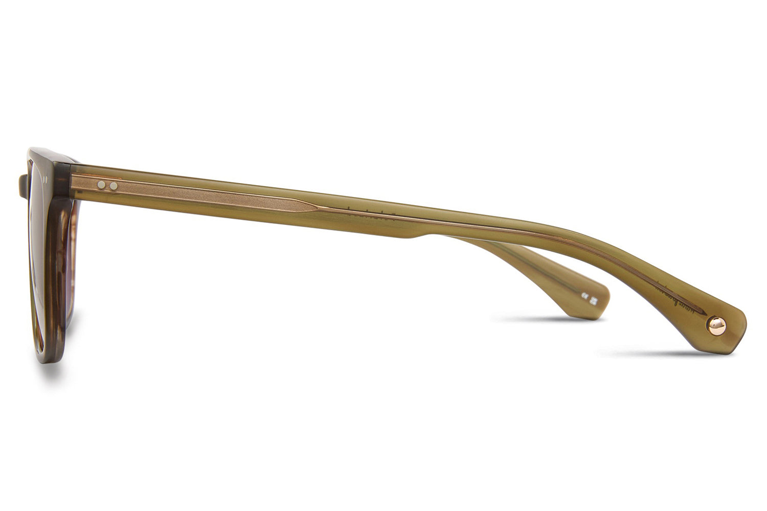 Garrett Leight Earvin MOT/O PLR Matte Olive Tortoise