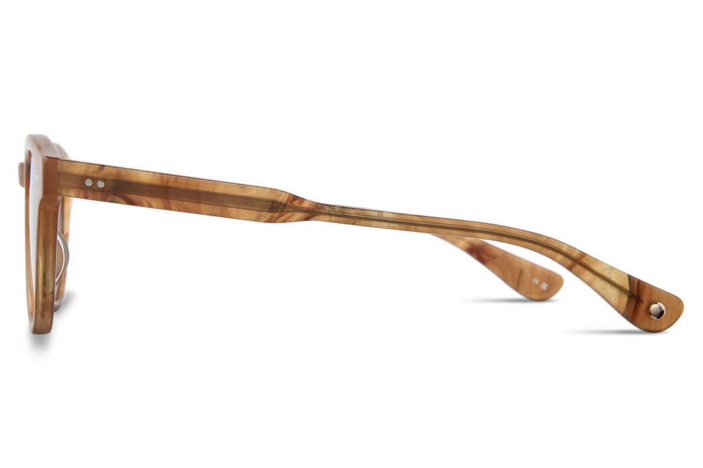Garrett Leight - Evan Sunglasses Agave Tortoise with Semi-Flat Pure Green Lenses