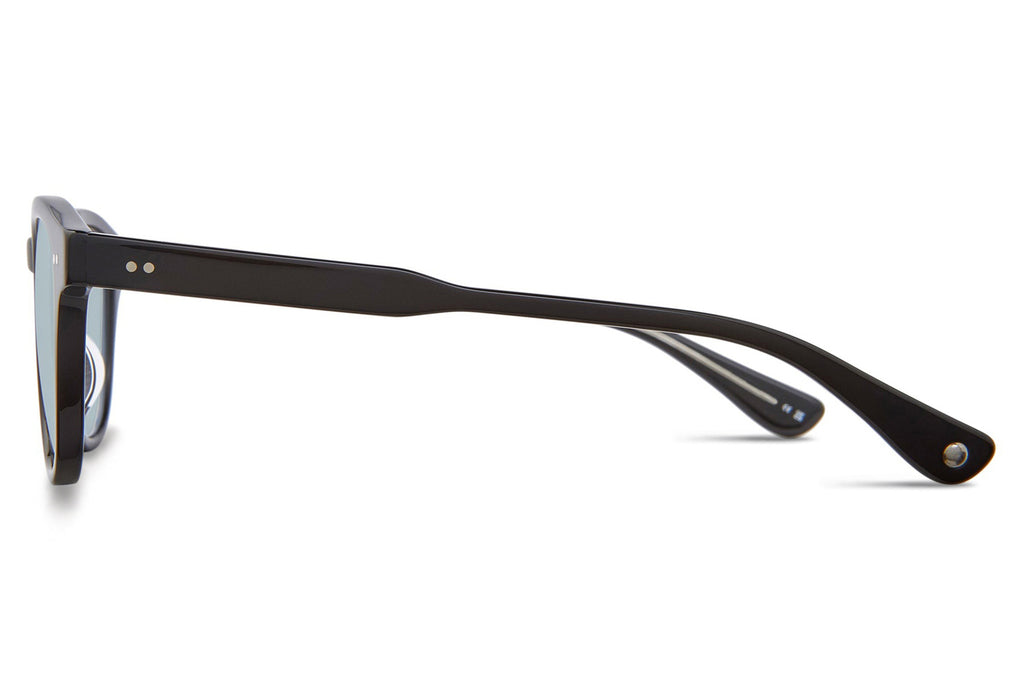 Garrett Leight - Evan Sunglasses Black with Semi-Flat Pure Blue Lenses