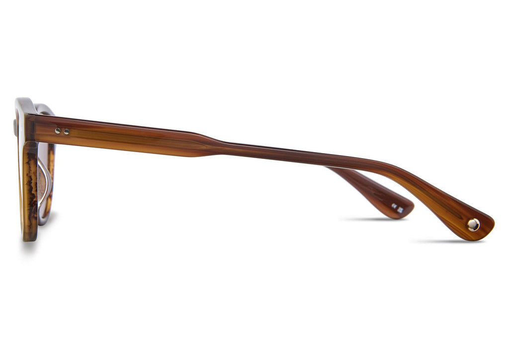 Garrett Leight - Evan Sunglasses Cherry Wood with Semi-Flat Pure G15 Lenses