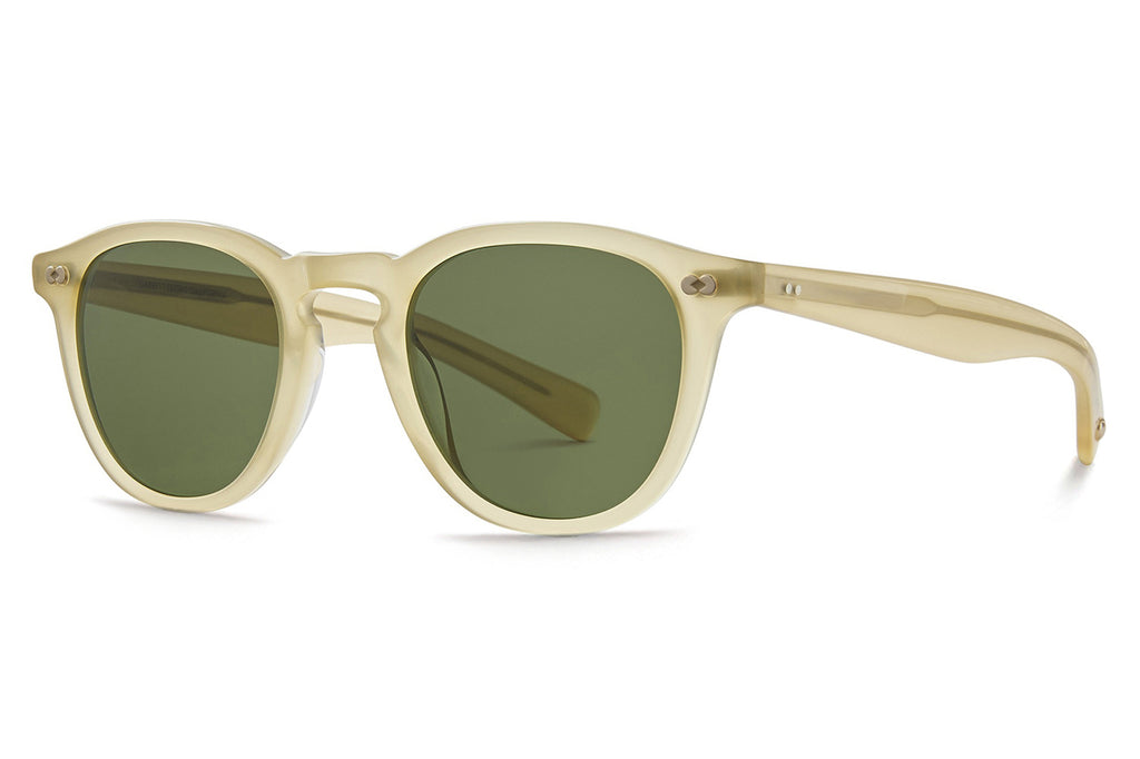 Garrett Leight - Hampton X Sunglasses Toffee with Pure Green Lenses