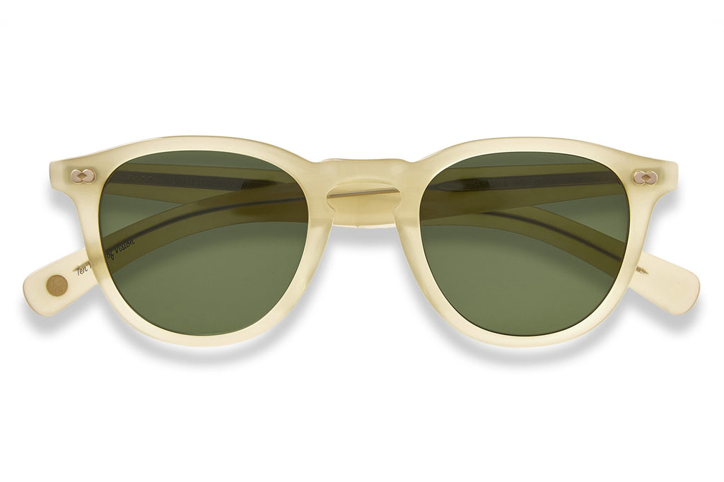 Garrett Leight - Hampton X Sunglasses Toffee with Pure Green Lenses