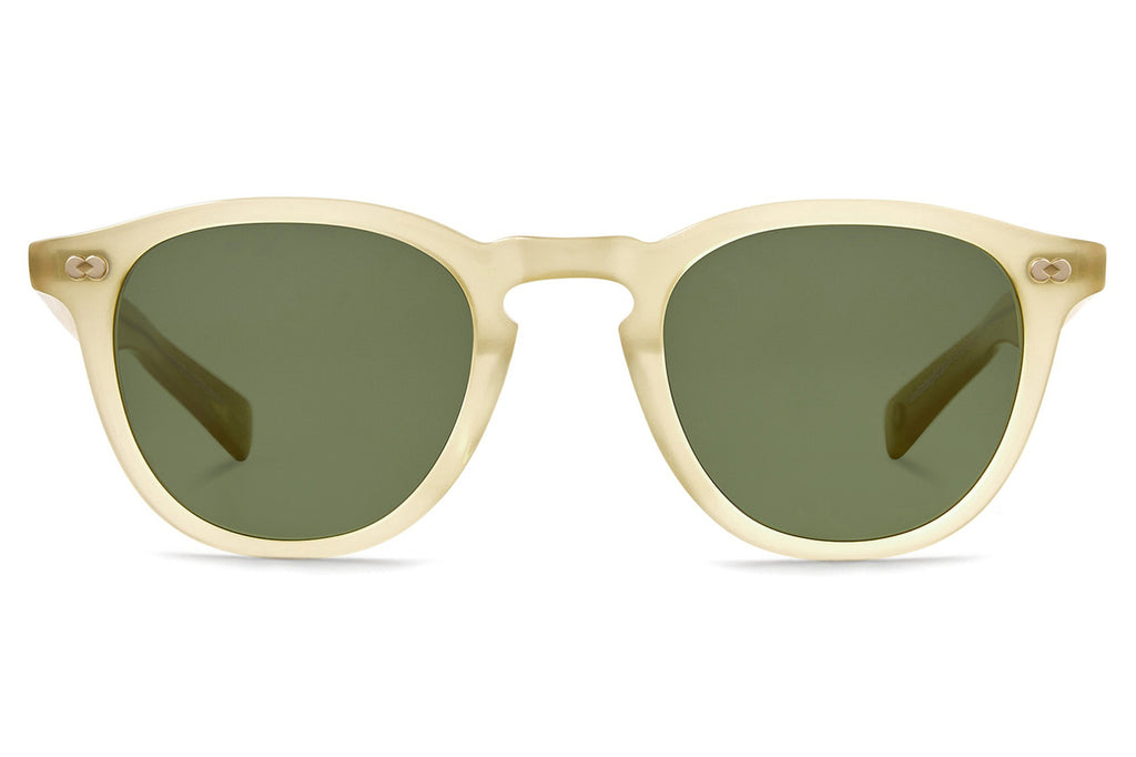 Garrett Leight - Hampton X Sunglasses Toffee with Pure Green Lenses