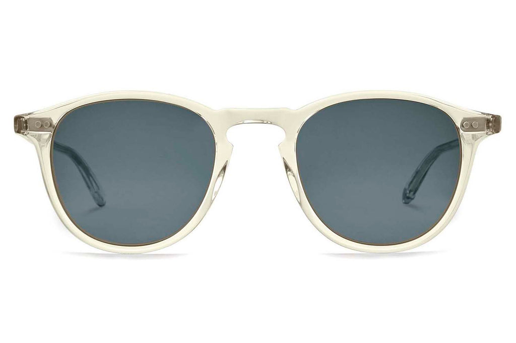 Garrett Leight - Hampton Sunglasses Pure Glass with Semi-Flat Blue Smoke Lenses