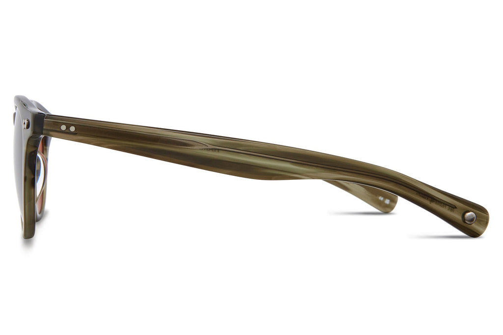 Garrett Leight - Hampton X Sunglasses Army Drift with Pure Coffee Lenses