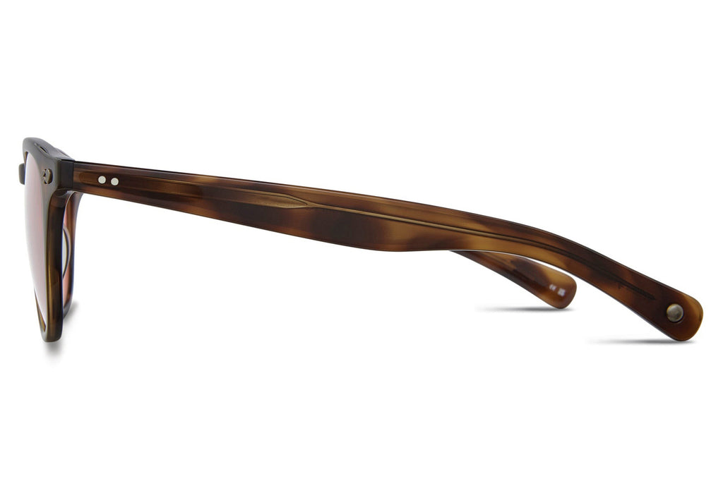 Garrett Leight - Hampton X Sunglasses Spotted Brown Shell with Pure Redwood Lenses