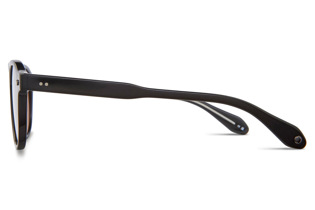 Garrett Leight - Harding Sunglasses Black with Semi-Flat Pure Redwood Lenses