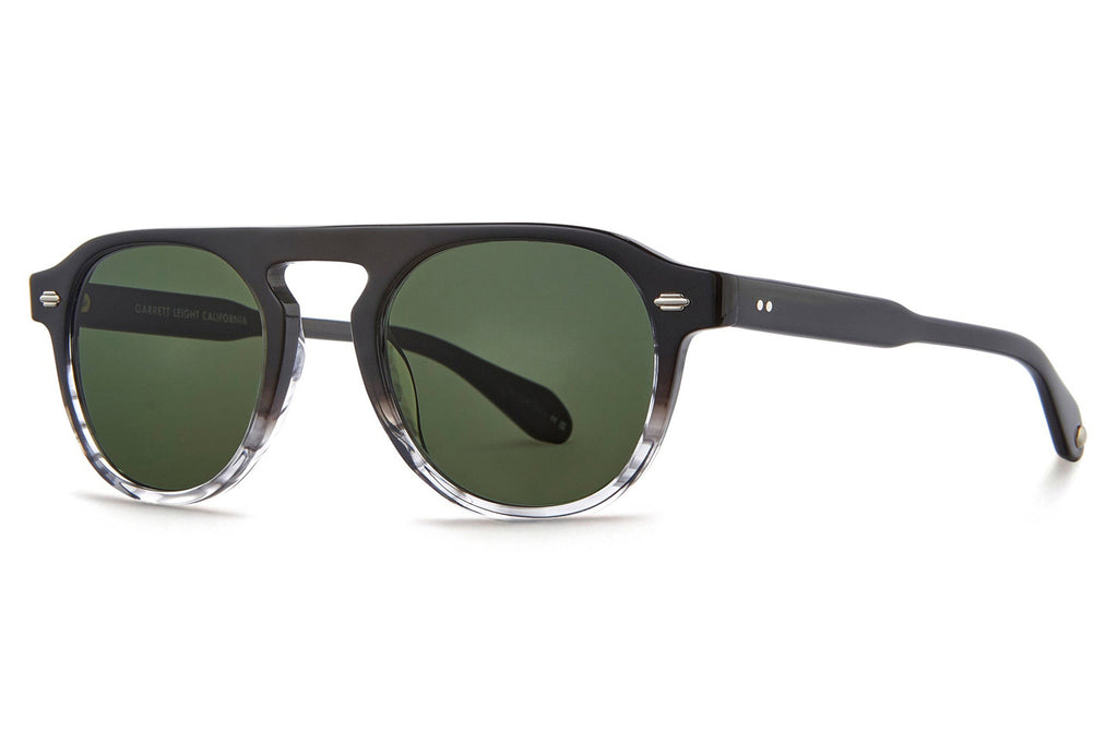 Garrett Leight - Harding Sunglasses Grey Quartz with Semi-Flat Pure G15 Lenses