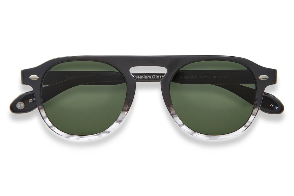Garrett Leight - Harding Sunglasses Grey Quartz with Semi-Flat Pure G15 Lenses