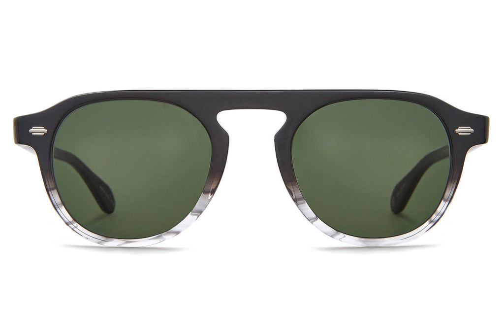 Garrett Leight - Harding Sunglasses Grey Quartz with Semi-Flat Pure G15 Lenses