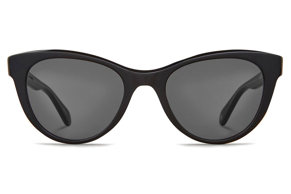 Garrett Leight - Jess Sunglasses Black with Flat Dark Grey Lenses