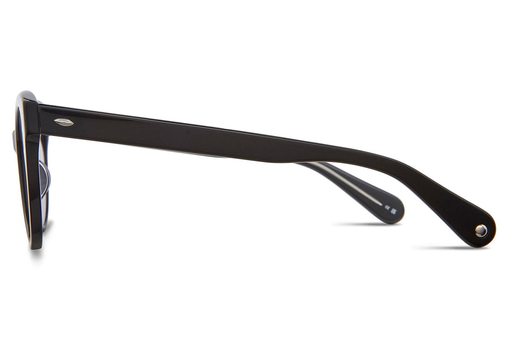 Garrett Leight - Jess Sunglasses Black with Flat Dark Grey Lenses