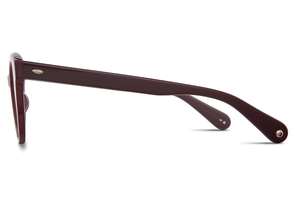 Garrett Leight - Jess Sunglasses Boysenberry with Flat Black Licorice Lenses