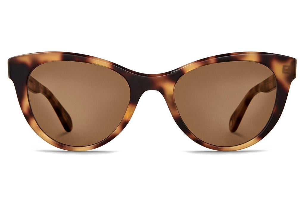Garrett Leight - Jess Sunglasses Savannah Tortoise with Flat Cider Lenses