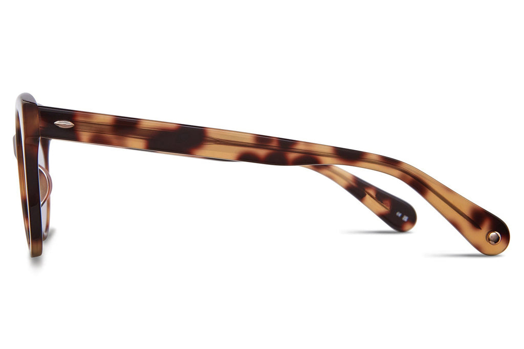 Garrett Leight - Jess Sunglasses Savannah Tortoise with Flat Cider Lenses