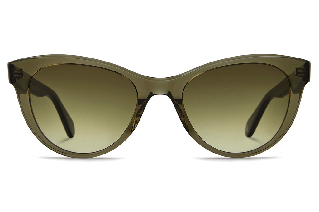 Garrett Leight - Jess Sunglasses Willow with Flat Olive Gradient Lenses