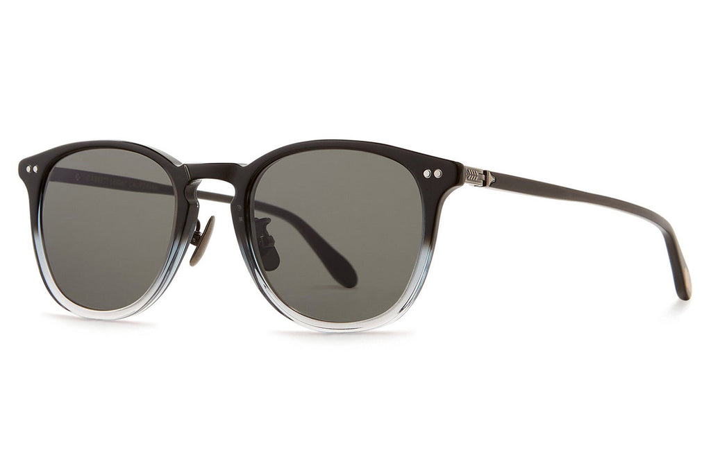 Garrett Leight - Kinney J Sunglasses Graphite Fade with Pure Grey Lenses