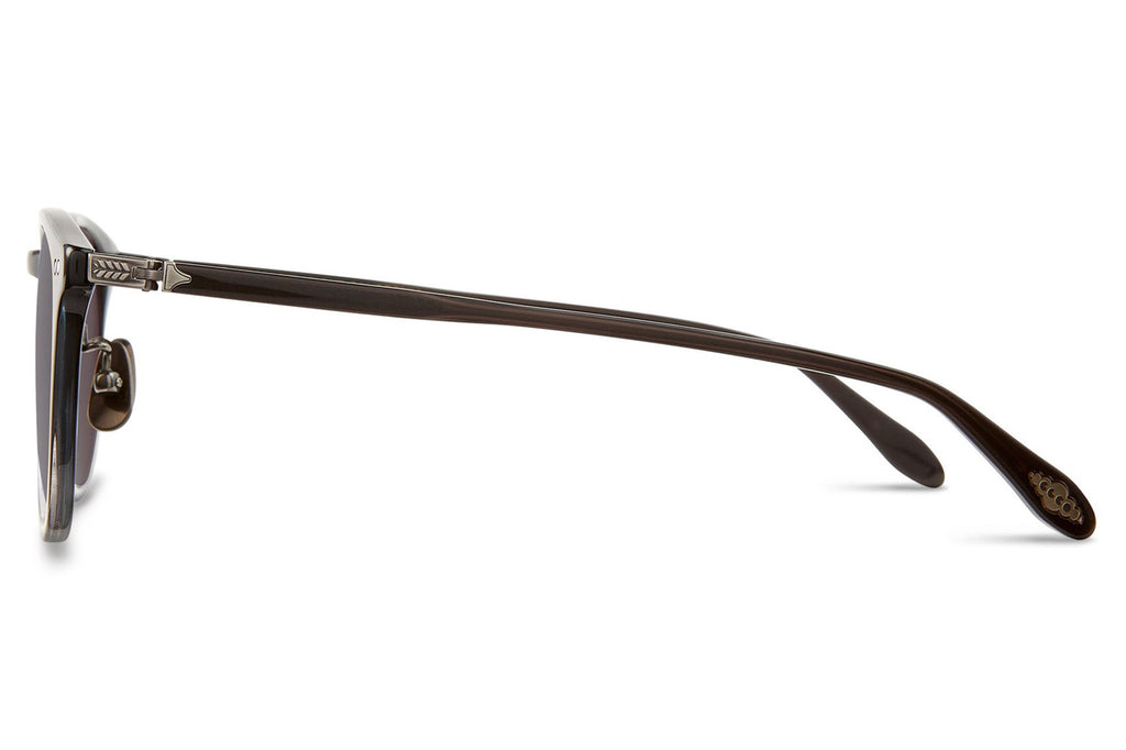 Garrett Leight - Kinney J Sunglasses Graphite Fade with Pure Grey Lenses