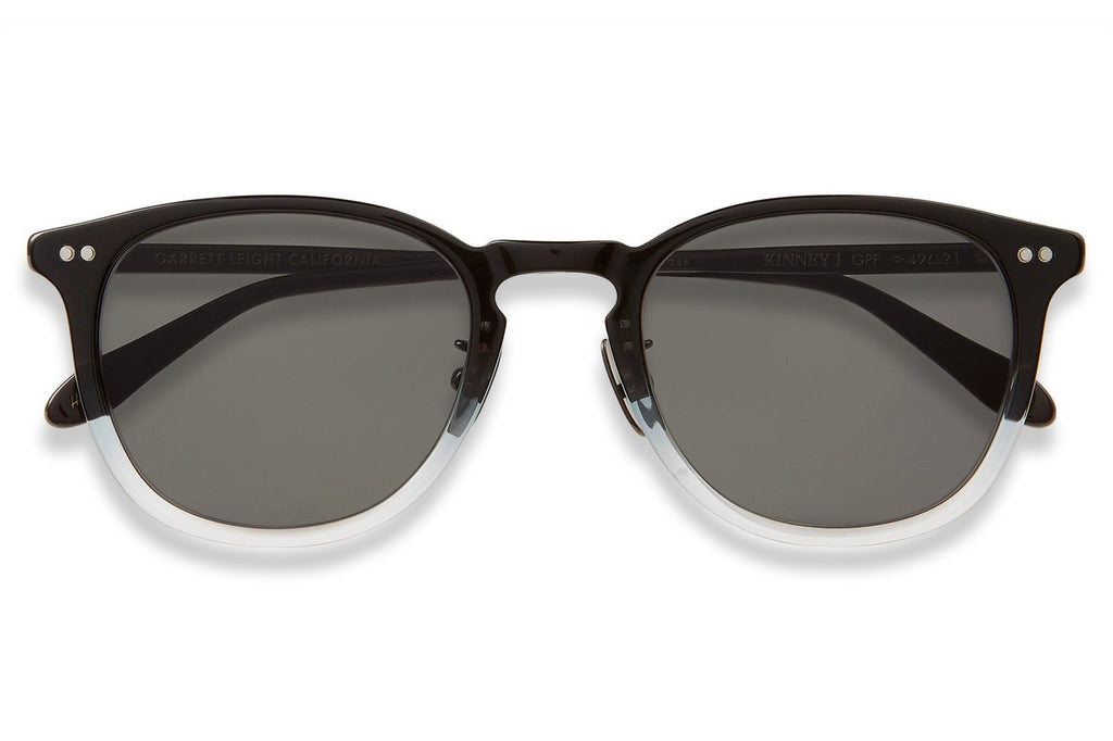 Garrett Leight - Kinney J Sunglasses Graphite Fade with Pure Grey Lenses
