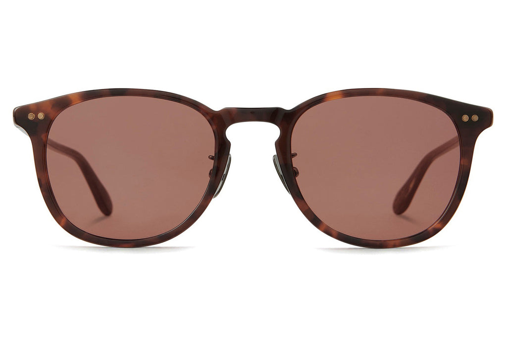 Garrett Leight - Kinney J Sunglasses Sienna Tortoise Laminate with Pure Rosewood Lenses