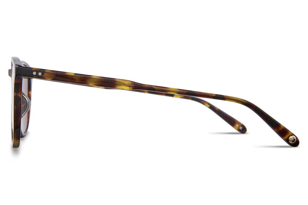 Garrett Leight - Kinney Sunglasses Bourbon Tortoise with Semi-Flat Pure Green Lenses