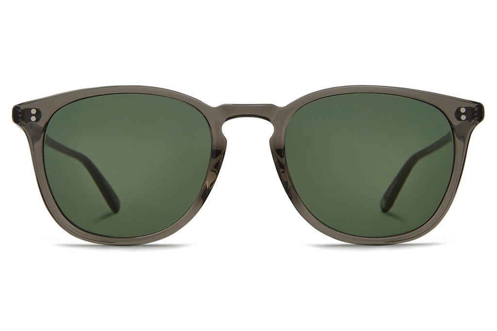 Garrett Leight - Kinney Sunglasses Black Glass with Semi-Flat Pure G15 Lenses