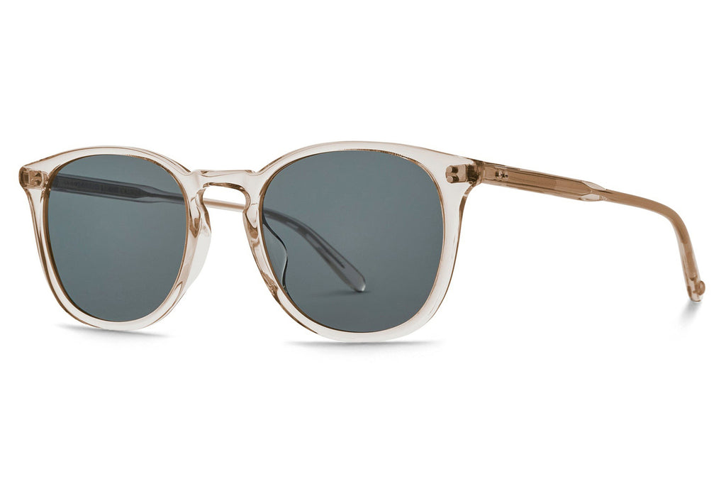Garrett Leight - Kinney Sunglasses Prosecco with Semi-Flat Pure Blue Smoke Lenses