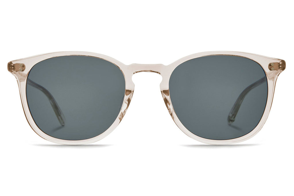 Garrett Leight - Kinney Sunglasses Prosecco with Semi-Flat Pure Blue Smoke Lenses
