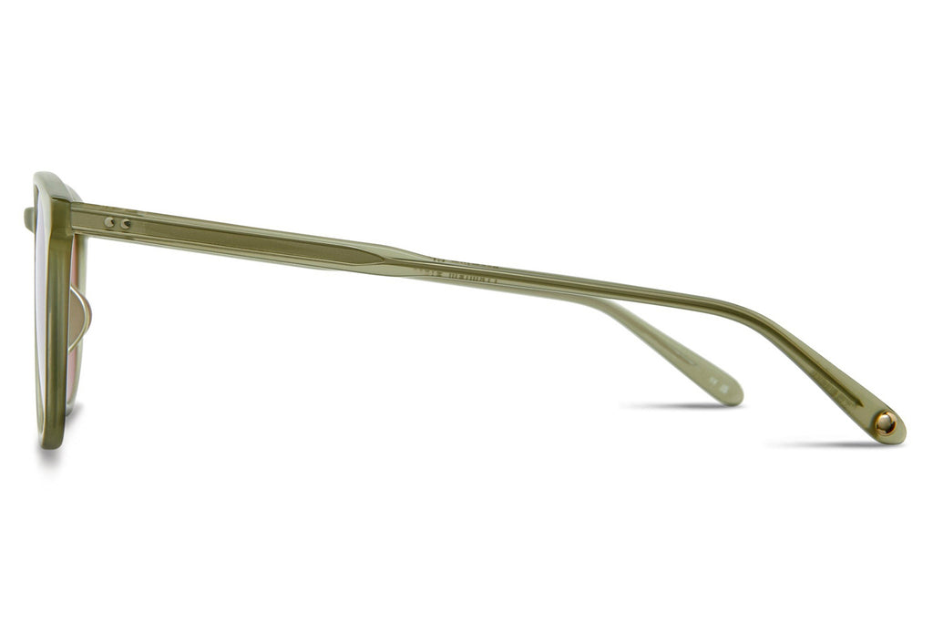 Garrett Leight - Kinney Sunglasses Sea Glass with Semi-Flat Pure Coffee Lenses