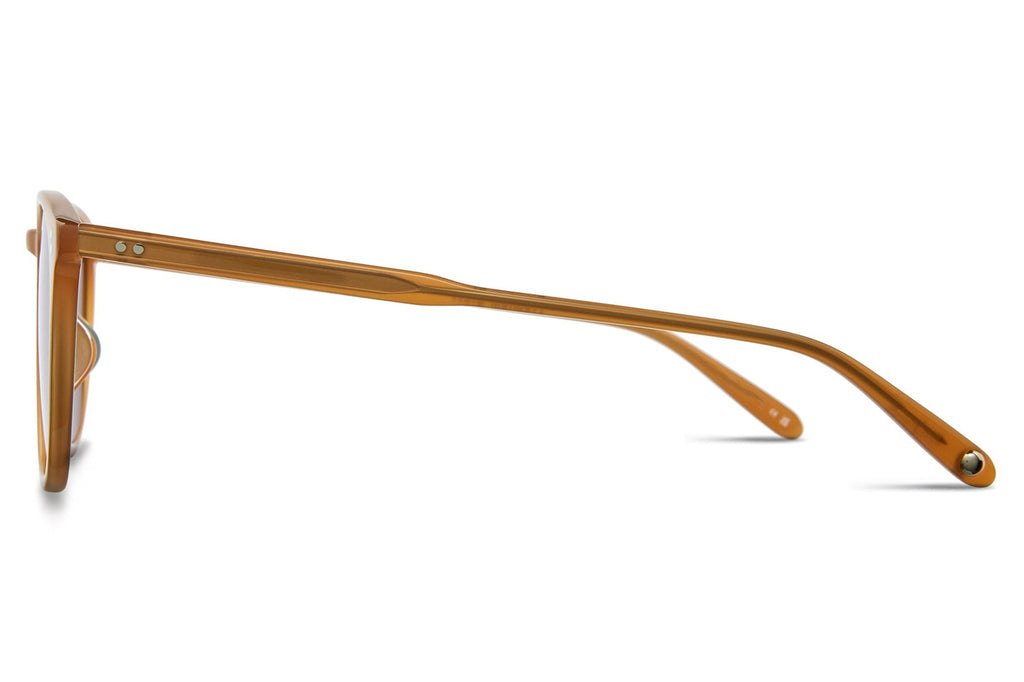 Garrett Leight - Kinney Sunglasses Summer Sun with Semi-Flat Pure Green Lenses