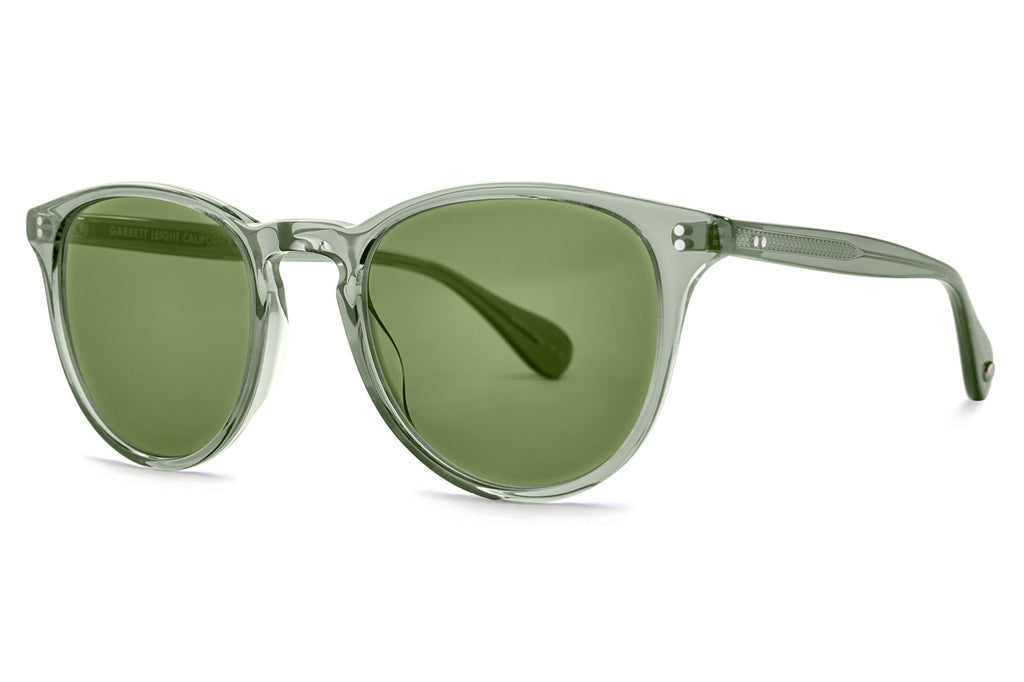 Garrett Leight - Manzanita Sunglasses Juniper with Green Lenses