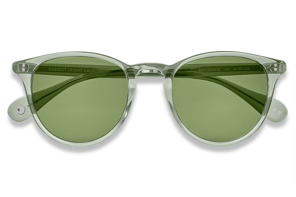 Garrett Leight - Manzanita Sunglasses Juniper with Green Lenses