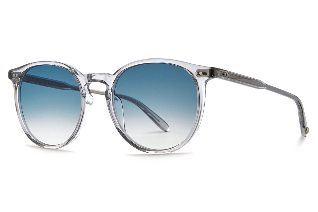 Garrett Leight - Morningside Sunglasses Light Light Grey with Semi-Flat Blue Tide Gradient Lenses