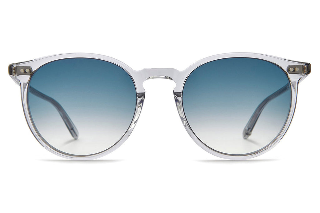 Garrett Leight - Morningside Sunglasses Light Light Grey with Semi-Flat Blue Tide Gradient Lenses