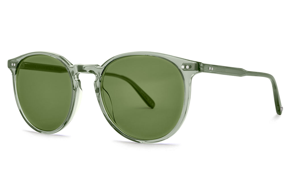 Garrett Leight - Morningside Sunglasses Juniper with Semi-Flat Green Lenses