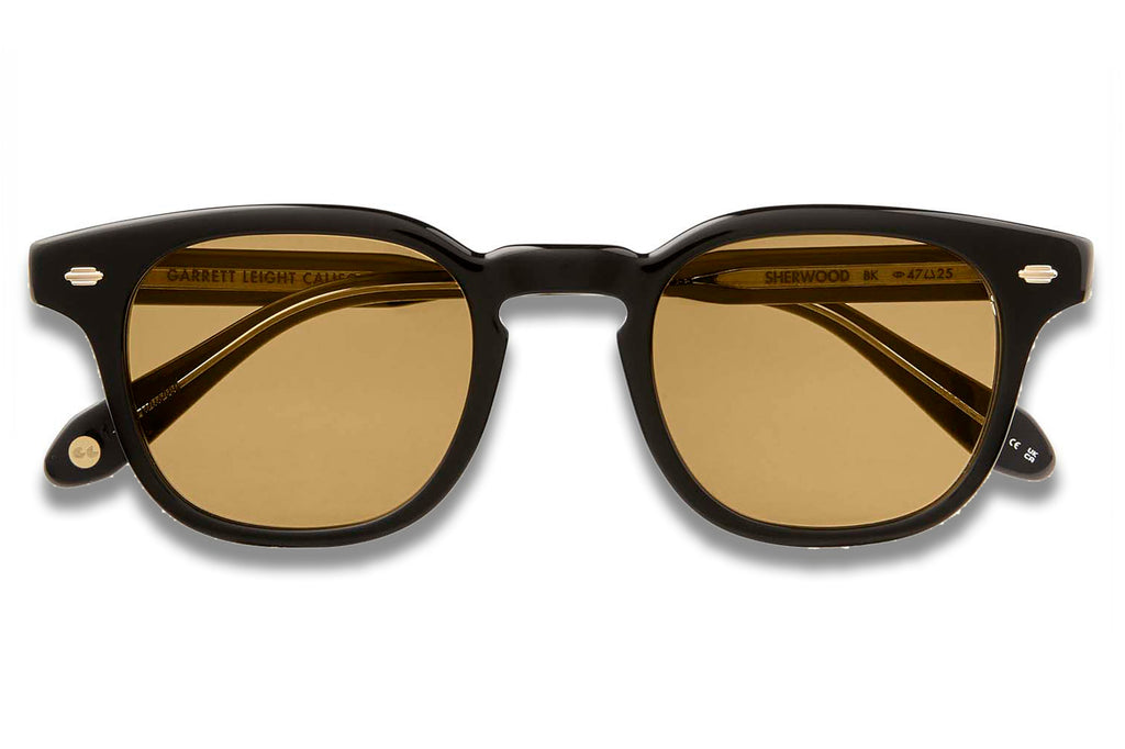 Garrett Leight - Sherwood Sunglasses Black with Pure Maple Lenses