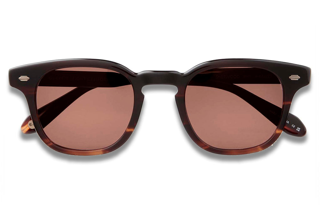 Garrett Leight - Sherwood Sunglasses Redwood Tortoise with Pure Rosewood Lenses