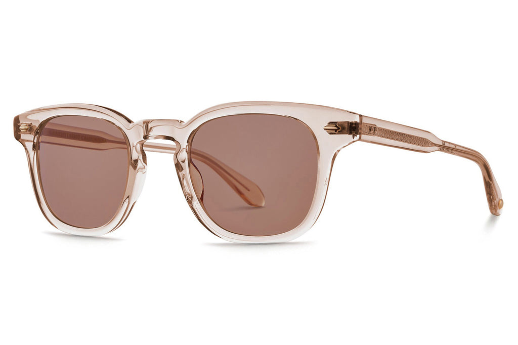 Garrett Leight - Sherwood Sunglasses Shell Crystal with Pure Redwood Lenses