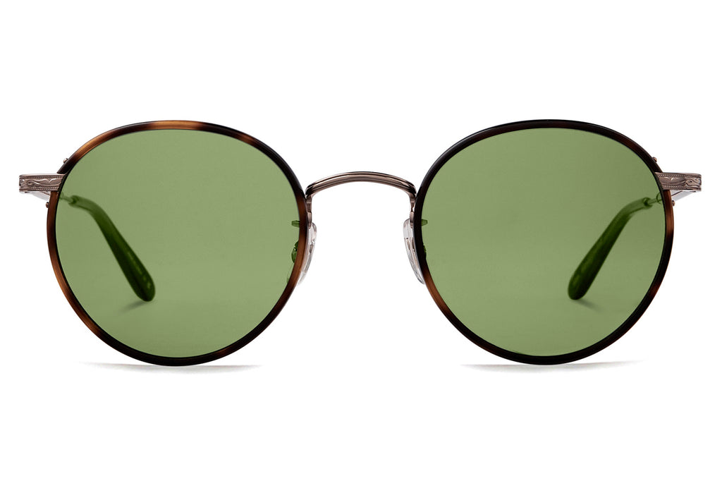 Garrett Leight - Wilson Sunglasses Spotted Brown Shell-Copper with Semi-Flat Pure Green Lenses