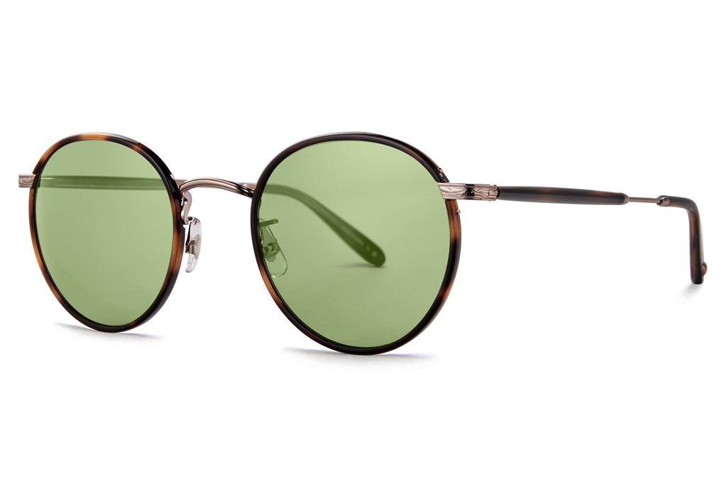 Garrett Leight - Wilson Sunglasses Spotted Brown Shell-Copper with Semi-Flat Pure Green Lenses