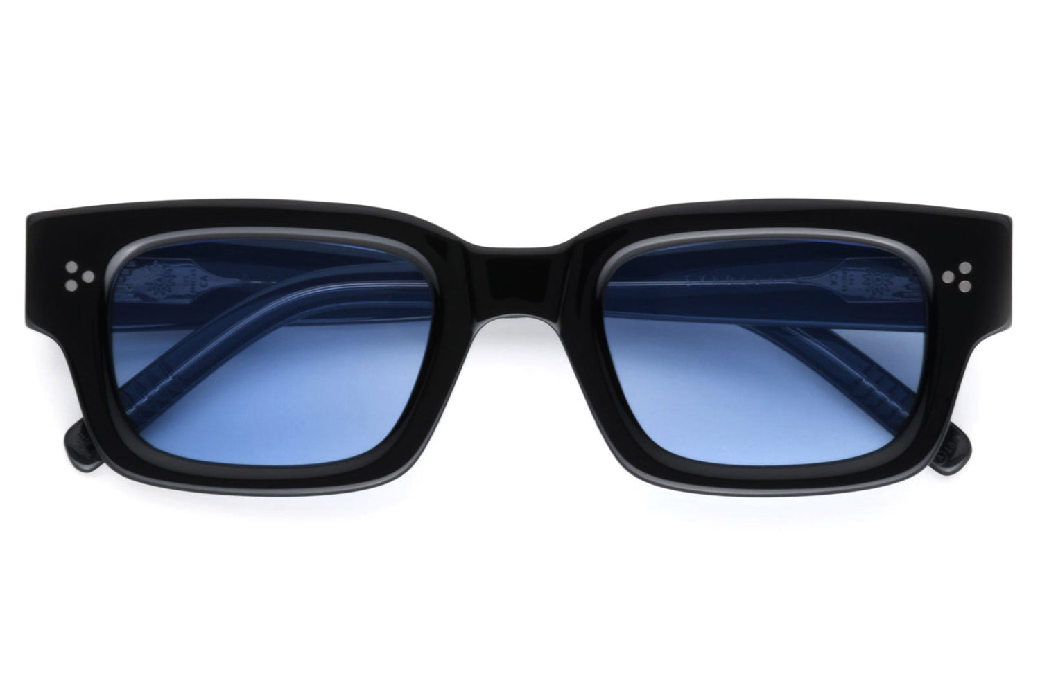 AKILA ブラック スクエアフレーム サングラス ケース付き AKILA Eyewear Solaris Sunglasses