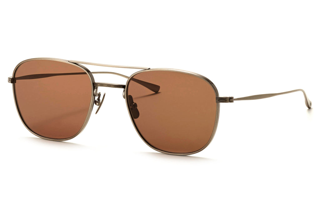 Rose & Co - T3 Sunglasses Shadow Chrome with Dusty Brown Lenses