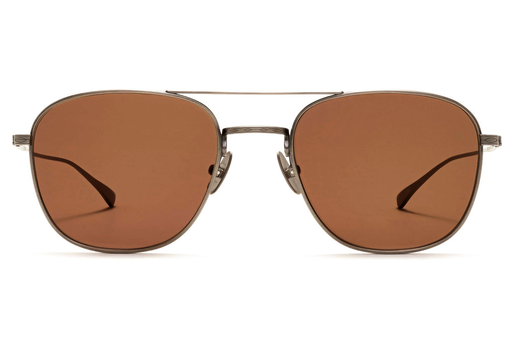 Rose & Co - T3 Sunglasses Shadow Chrome with Dusty Brown Lenses